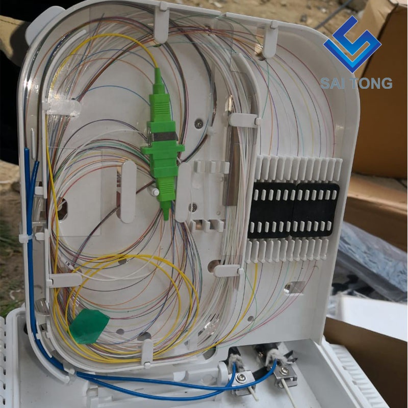 Cixi made16 ядер соединительная коробка sc/upc FTTH 16 ядер распределительная коробка водонепроницаемый резиновый кабельный ввод Gpon onu оптоволоконная распределительная коробка