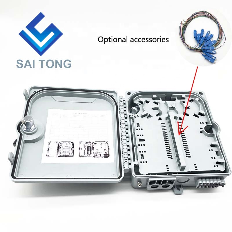 FTTH Outdoor 12 Core/port IP65 Fiber Optic Connector Box Водонепроницаемый кабельный ввод Gpon Onu Fiber Optic Splice Box Plastic BOX NAP