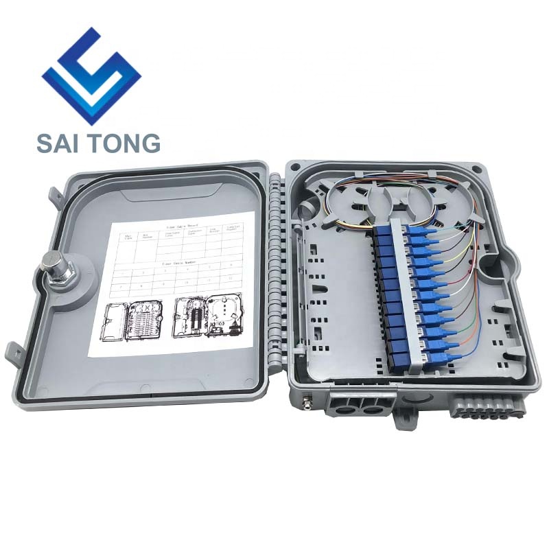 FTTH Outdoor 12 Core/port IP65 Fiber Optic Connector Box Водонепроницаемый кабельный ввод Gpon Onu Fiber Optic Splice Box Plastic BOX NAP