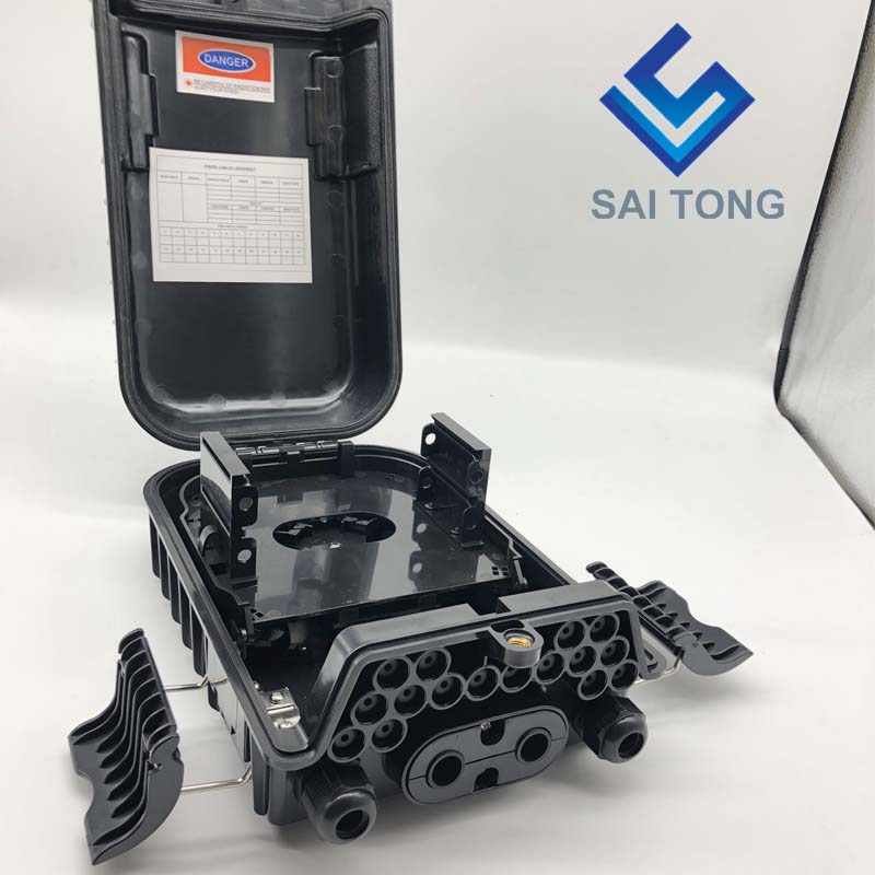 Saitong Made16 Core волоконно-оптический корпус PLC FTTH FTTX FTTP Волоконно-оптическая соединительная коробка IP65 Наружная оптоволоконная соединительная коробка Nap