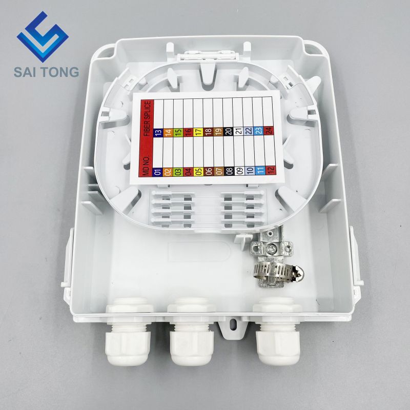 Cixi Saitong FTTH 8-ядерная оптоволоконная клеммная коробка для помещений, 8 портов, оптоволоконная коробка, настенный монтаж, 1 вход/3 выхода FDB Новый продукт