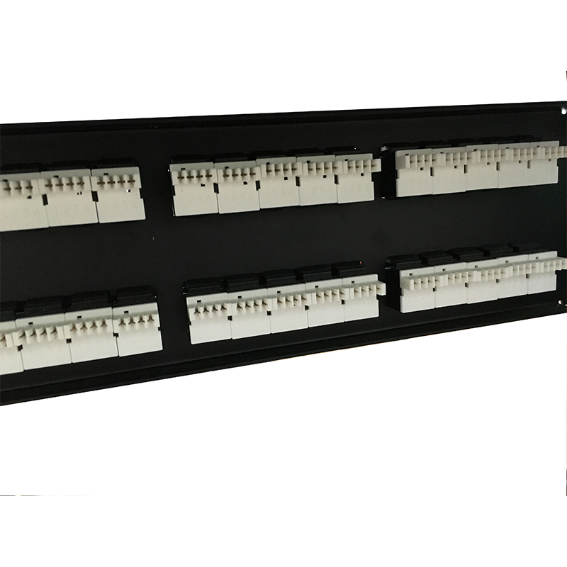 2U 19 '' 50 портов RJ11 Krone Jackets, стальной кронштейн Cat3 Patch Panel Blank Unshielded utp Cat3 RJ11 Patch Panel