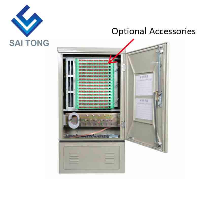 SaiTong FTTH 144 Core распределительный шкаф для волоконно-оптического кабеля SMC Материал водонепроницаемый наружный доступ 144 волоконно-оптический шкаф