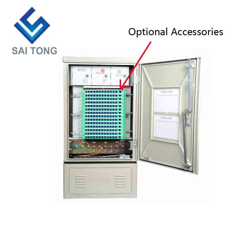 SaiTong FTTH 144-ядерный оптический распределительный шкаф для использования вне помещений водонепроницаемый IP55 144-ядерный оптоволоконный шкаф ODF ODB