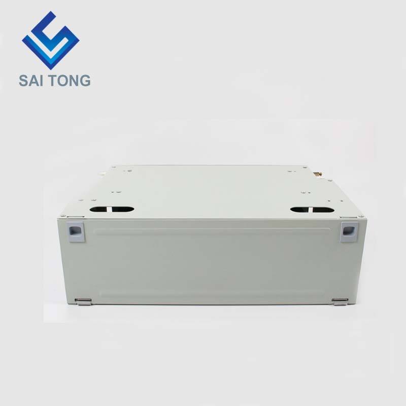 SaiTong FTTH 19-дюймовый стоечный шкаф с 48 портами SC/FC ODF 4 U 48-ядерный оптоволоконный распределительный каркас Дополнительная полная нагрузка