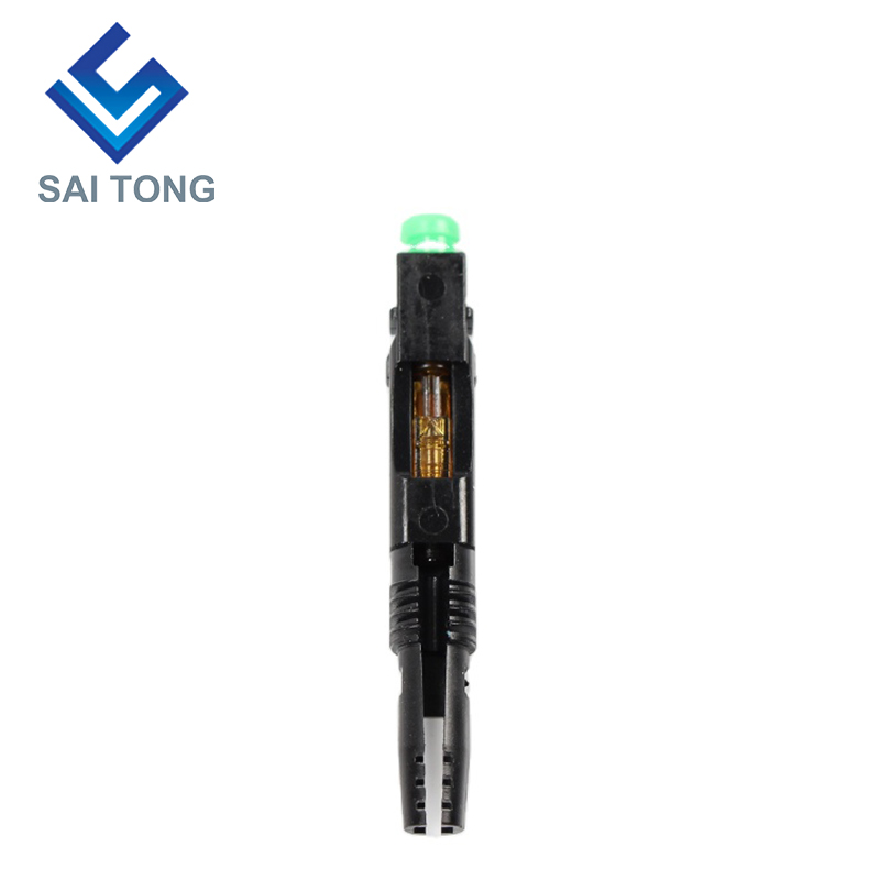 FTTH Fiber Saitong Optic Fast Connector sc apc зеленый цвет оптоволоконный кабель быстрый разъем Quick Connector Полевая сборка Одномодовый